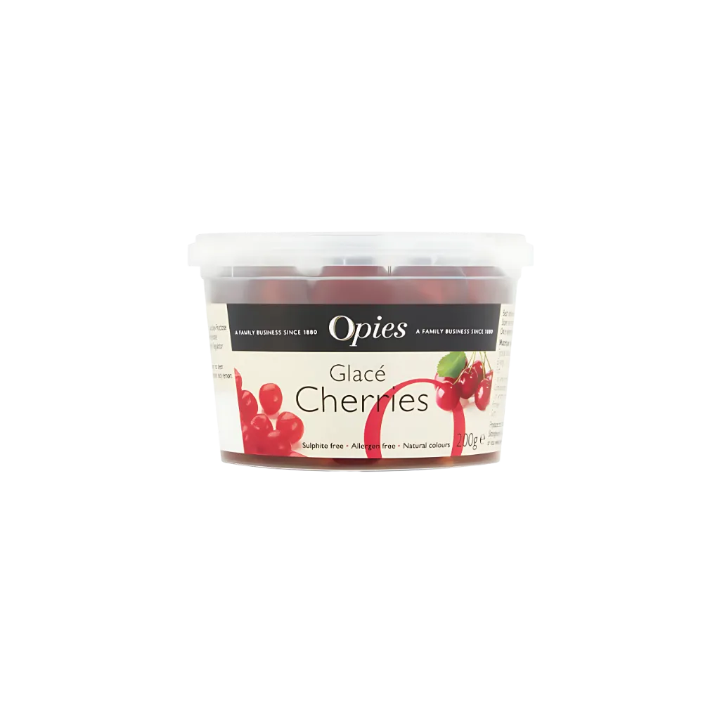 Opies Glace Cherries 200g - CHRISTMAS