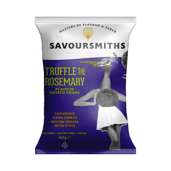 Savoursmiths Truffle & Rosemary Crisps 150g