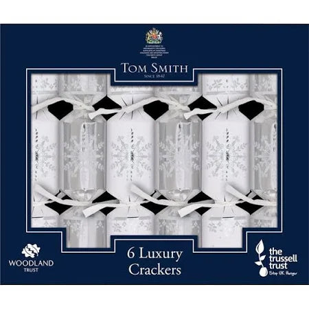 Tom Smith Christmas Cracker Luxury silver & White #602
