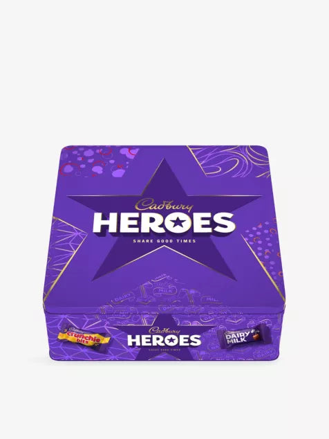 Cadbury Heroes Tin 700g - FRAGILE - CHRISTMAS