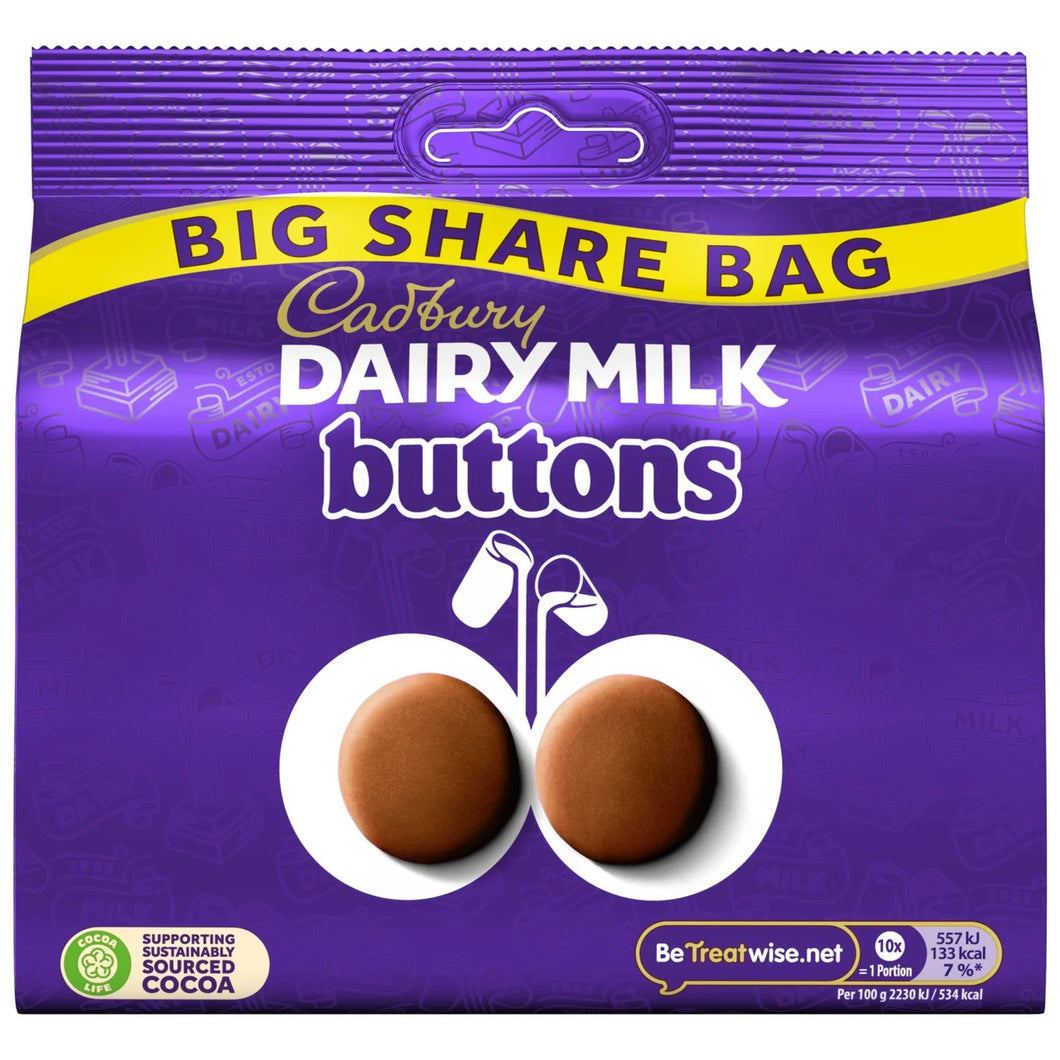 Cadbury Button Pouch Share Bag 184g