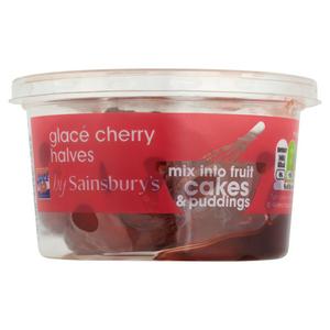Sainsbury Glace Cherries Halves 200g - CHRISTMAS
