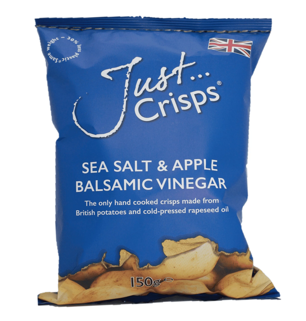 Just Crisps Sea Salt & Apple Balsamic Vinegar Crisps 150g