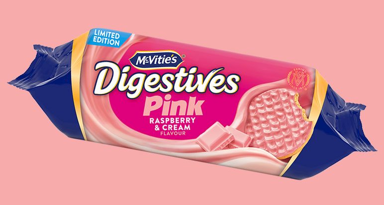 Mcvities Digestive Pink Raspberry & Cream 232g