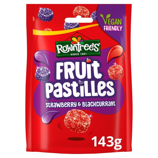 Rowntree's Strawberry & Blackcurrant Fruit Pastilles Pouch 143g