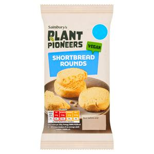 Sainsbury's Plant Pioneers Shortbread Rounds 175g VEGAN