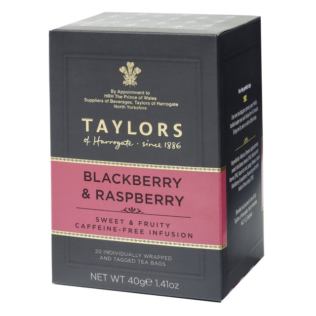 Taylors of Harrogate Blackberry & Raspberry Teabags 20ct