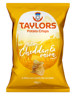 Taylors Mature Cheese & Onion Crisps 40g x 3