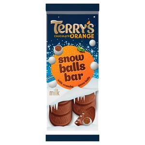 Terry's Chocolate Orange Snowballs Christmas Bar 90g - CHRISTMAS