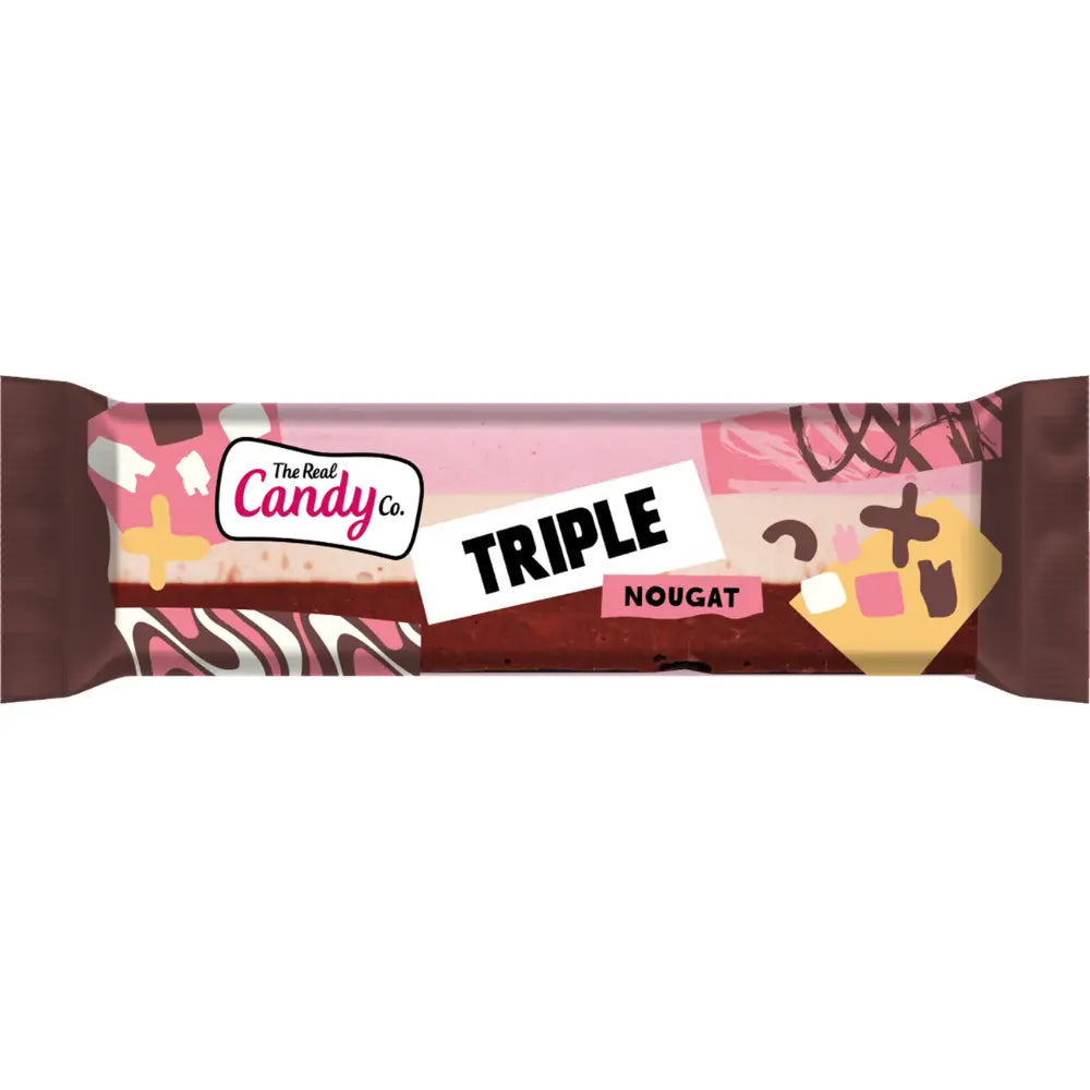Real Candy Triple Nougat Bar 130g