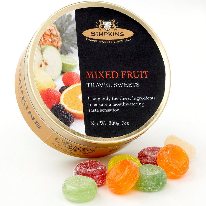 Simpkins Mixed Fruits Travel sweets Tin – Jolly Grub