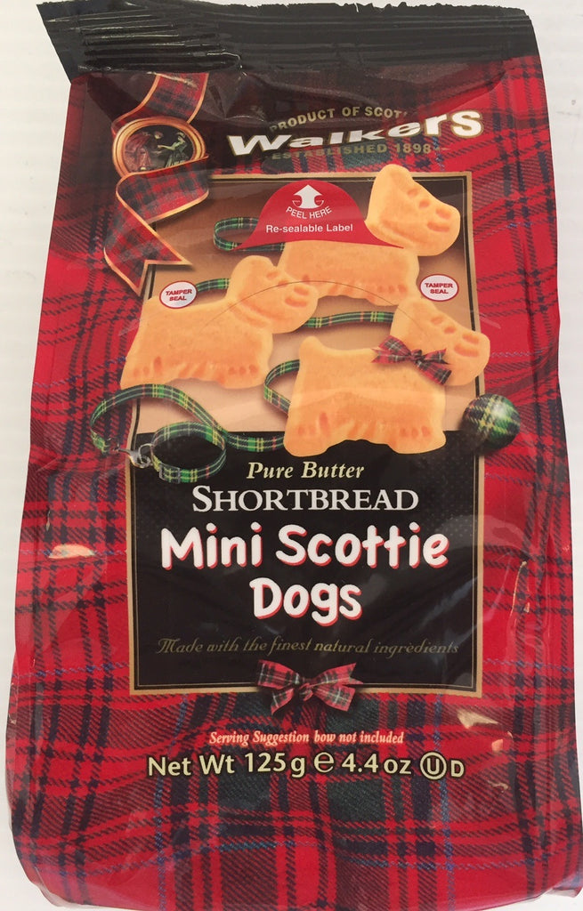 Walkers Shortbread Mini Scottie Dog Bag 4.4oz 1916 Jolly Grub