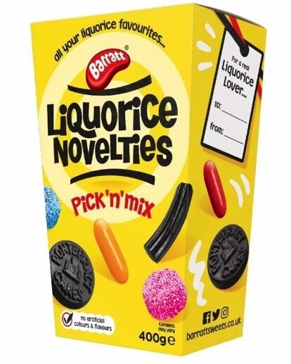Barratt Liquorice Novelties Carton 400g - CHRISTMAS