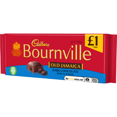 Cadbury Bournville Old Jamaica Bar 100g