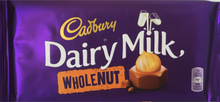 Cadbury Dairy Milk Whole Nut Bar 120g