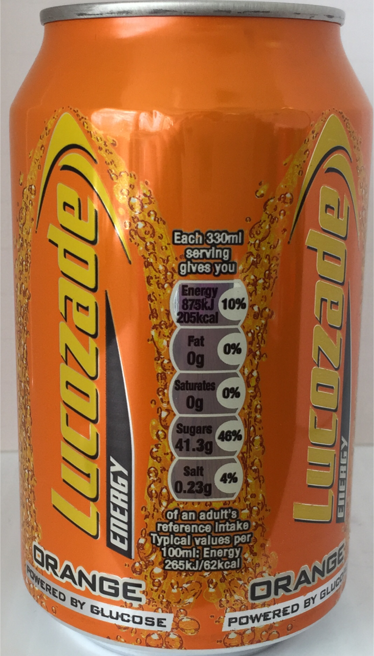 Lucozade Orange Can