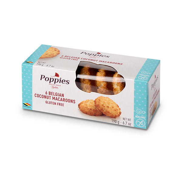 Poppies Coconut Macaroons (6) Gluten Free