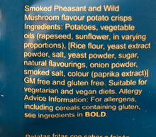 Taste Of Game Smoked Pheasant & Wild Mushroom Crisps 150g LARGE