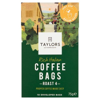 Taylors of Harrogate Rich Italian Coffee Bags 10ct