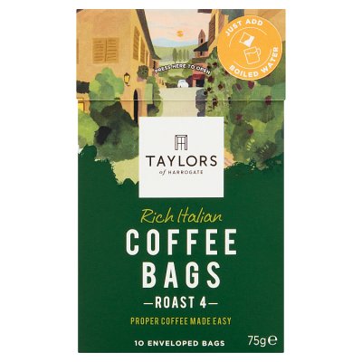 Taylors of Harrogate Rich Italian Coffee Bags 10ct