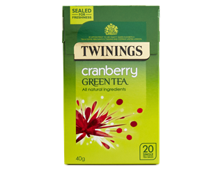 Twinings Green Tea with Cranberry 20's bags