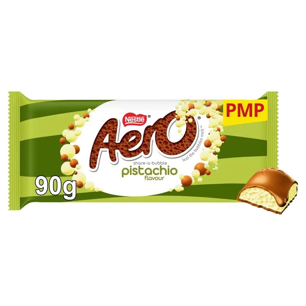 Aero Pistachio Flavour Milk Chocolate Sharing Bar 90g