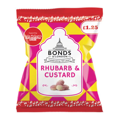 Bonds Rhubarb & Custard Sweets 130g Bag