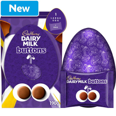 Cadbury Buttons Large Easter Egg 190g -FRAGILE