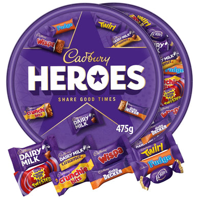 Cadbury Heroes Chocolate Tub 475g CHRISTMAS