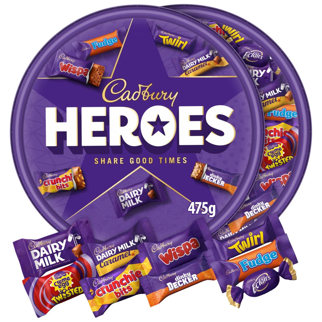 Cadbury Heroes Chocolate Tub 475g CHRISTMAS
