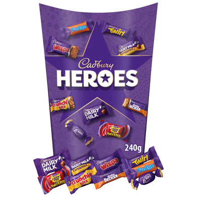 Cadbury Heroes Milk Chocolates Carton 240g CHRISTMAS
