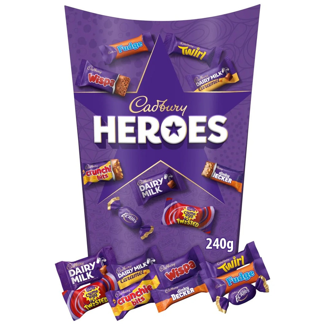 Cadbury Heroes Milk Chocolates Carton 240g CHRISTMAS