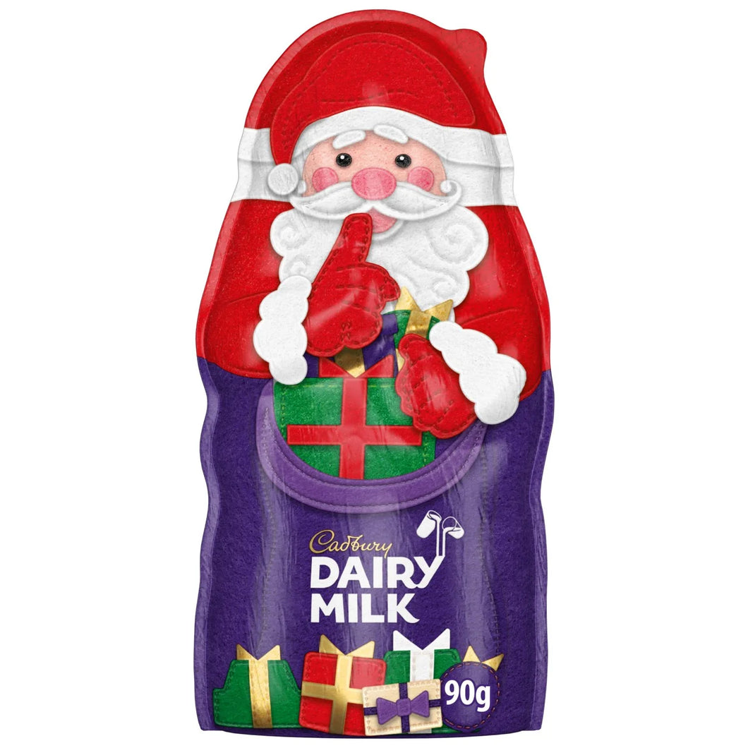 Cadbury Dairy Milk Hollow Santa Large 90g - Christmas FRAGILE