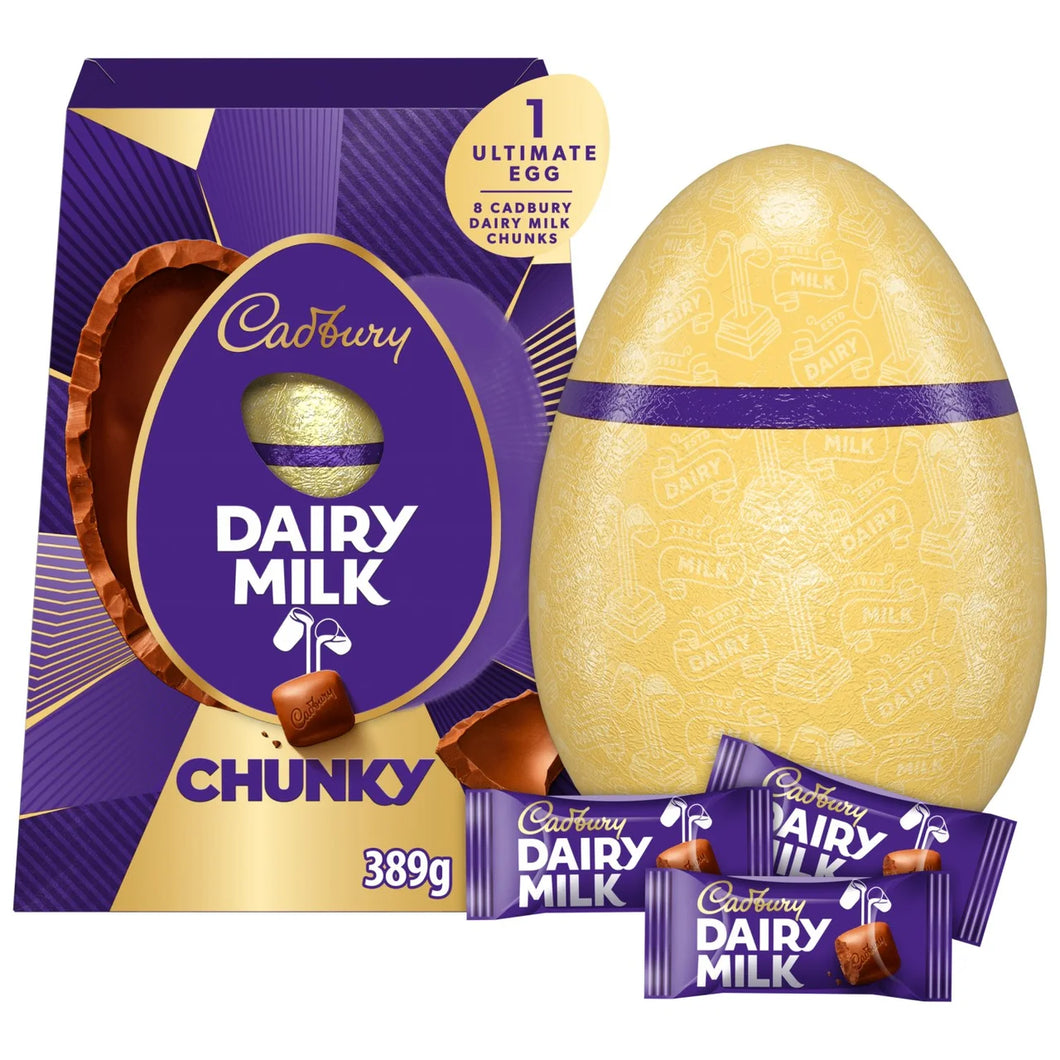 Cadbury Dairy Milk Chunky Ultimate Easter Egg 389g - FRAGILE