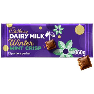 Cadbury Dairy Milk Winter MINT Crisp 360g CHRISTMAS