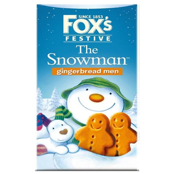 Fox's Snowman Gingerbread men Biscuit Carton 100g CHRISTMAS