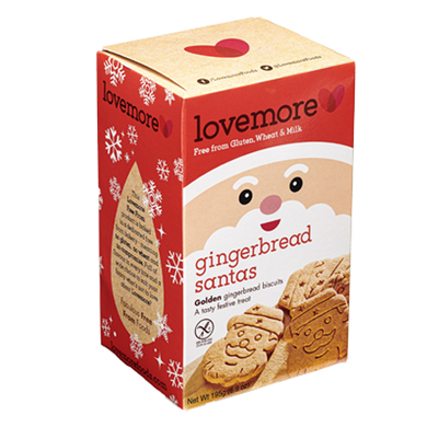 Lovemore Santa Gingerbread Gluten Free 195g- CHRISTMAS