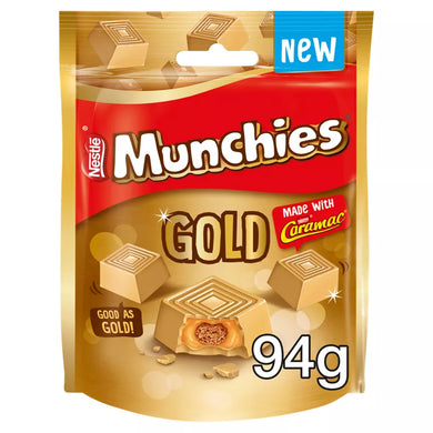 Nestle Munchies Caramel Hanging Pouch Bag GOLD 94g