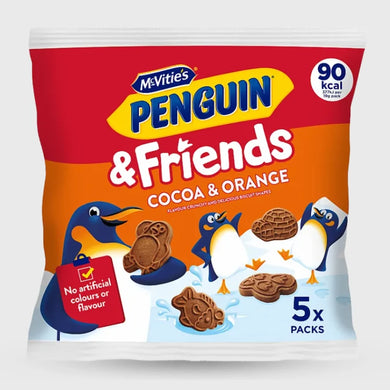 McVities Penguin & Friends Cocoa ORANGE Biscuits 5-pack - 100g