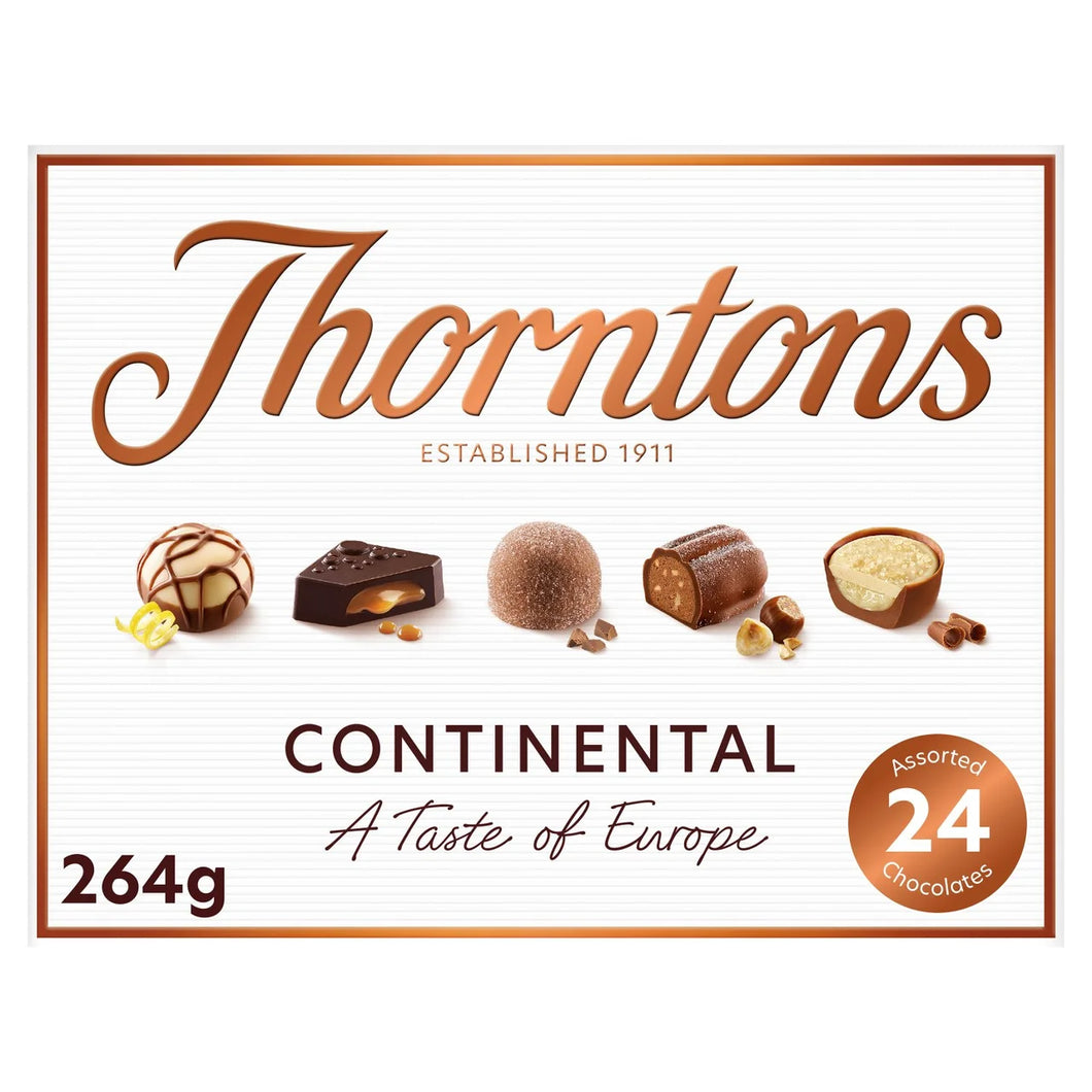 Thorntons Continental Collection Chocolate Assortment Box 264g - CHRISTMAS