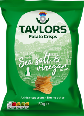 Taylors Sea Salt & Vinegar Crisp 150g ( 5.3oz) bag