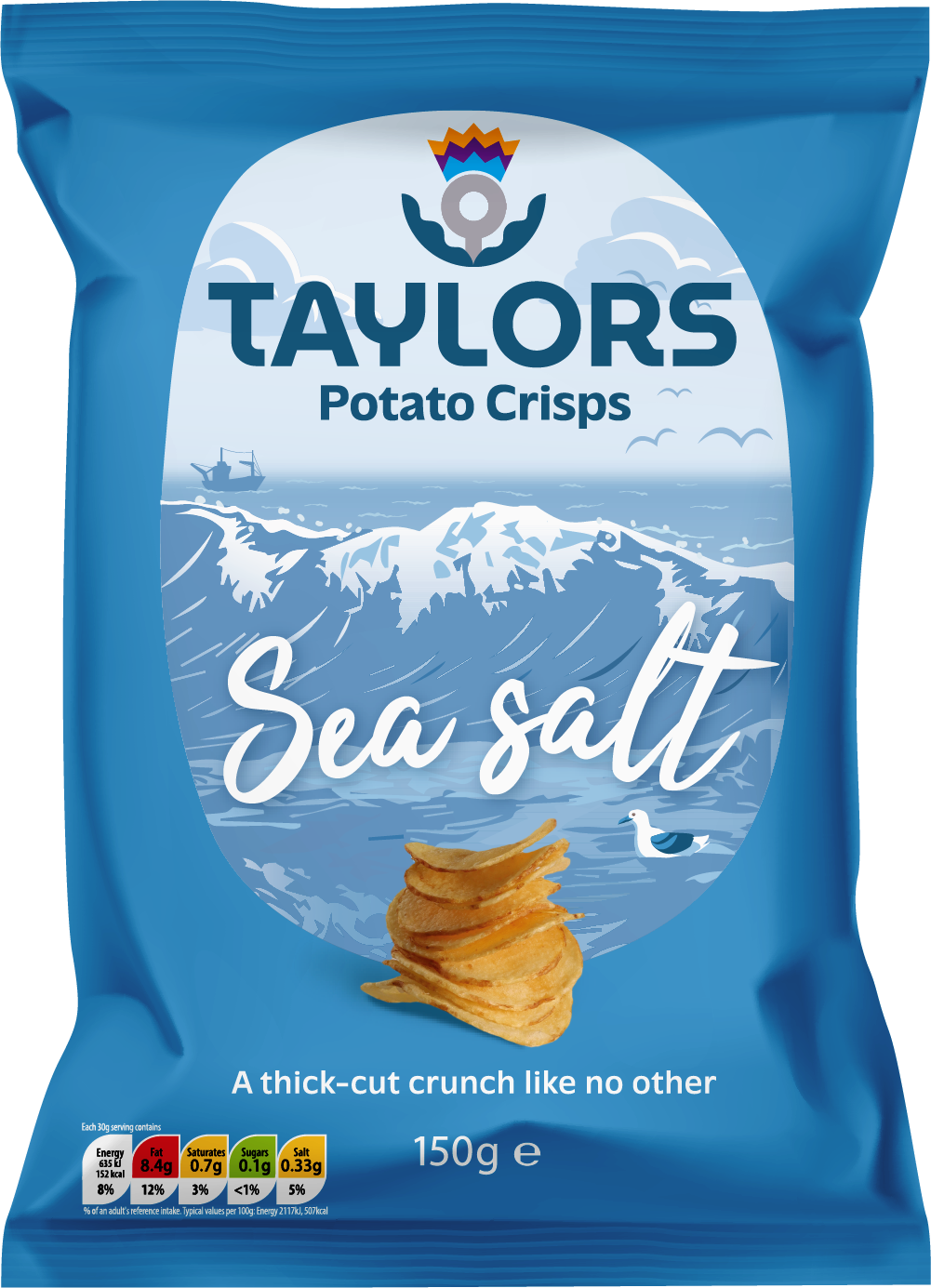 Taylors Sea Salt Crisps 150g