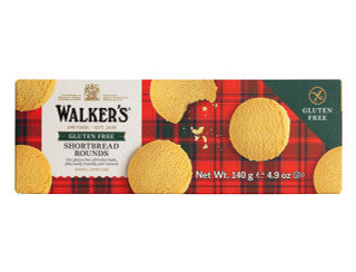 Walkers Gluten Free Shortbread Rounds 4.9oz  # 1020