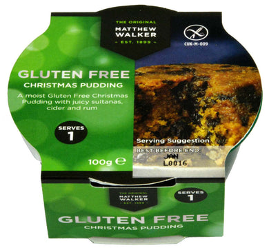 Matthew Walkers Gluten Free Plum Pudding 100g - Christmas