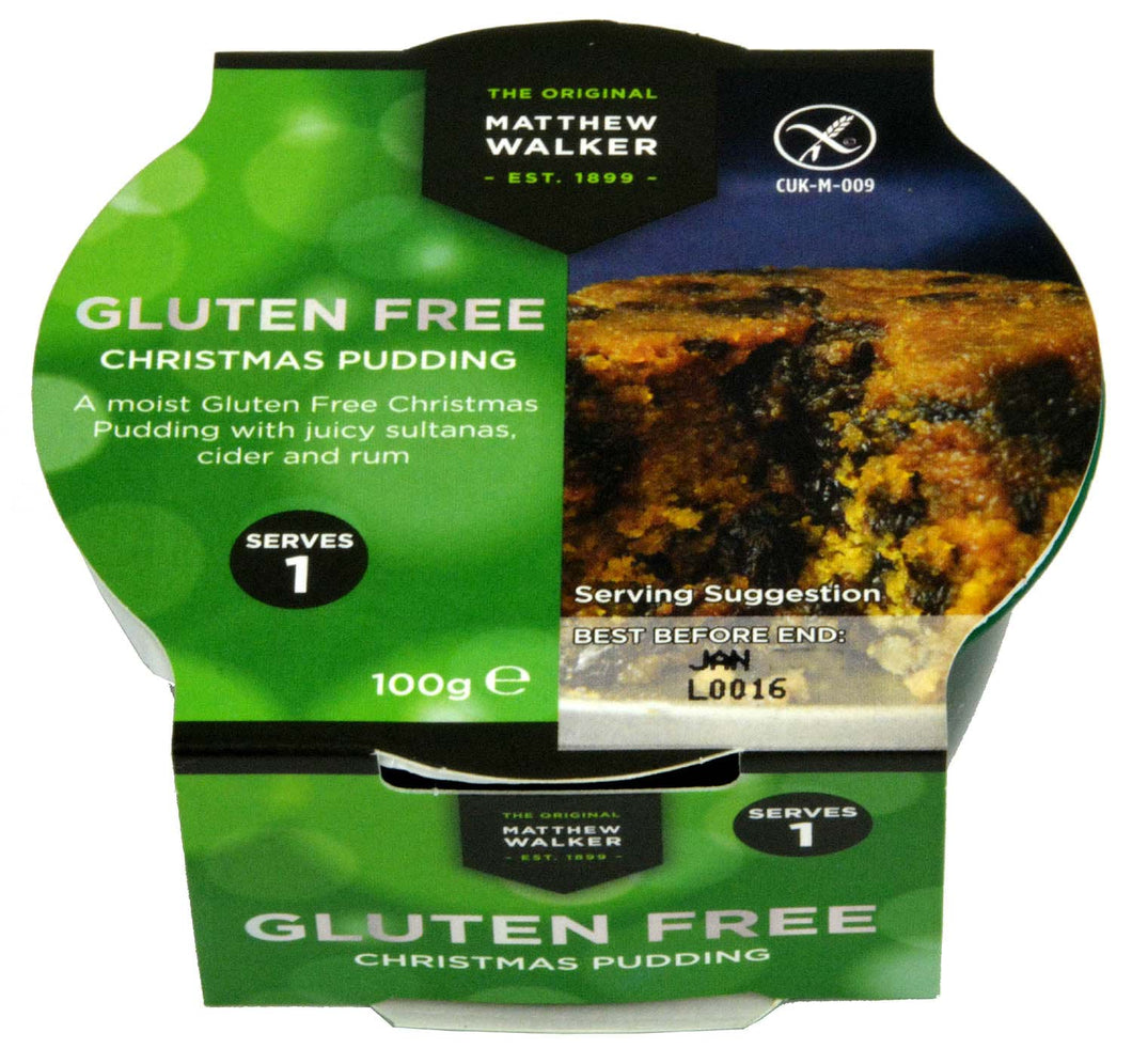 Matthew Walkers Gluten Free Plum Pudding 100g - Christmas