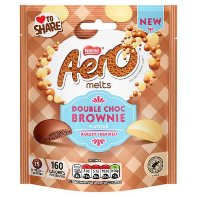 Aero Double Chocolate Brownie Pouch 86g NEW