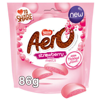 Aero Strawberry Melts Pouch 86g - NEW