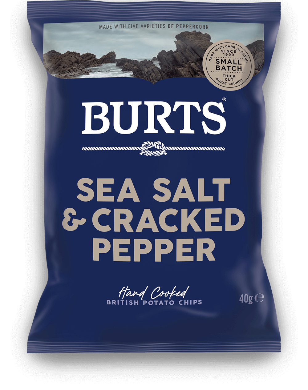 Burts Lightly Sea Salt & Cracked Pepper Crisps 150g (5.3 oz)