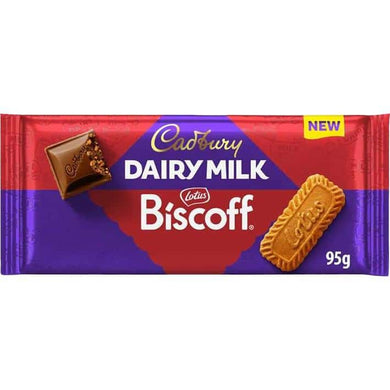 Cadbury Dairy Milk Lotus Biscoff Bar 95g NEW