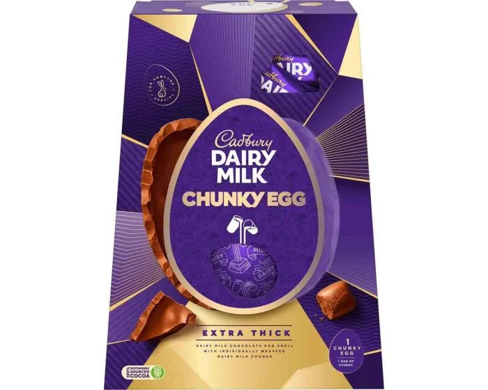 Cadbury Dairy Milk Chunky Giant Easter Egg - FRAGILE